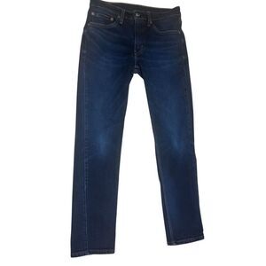 Levi's Men’s 511 Dark Wash Blue Denim Jeans Tag W31 L32 Actual 30 x 30.5